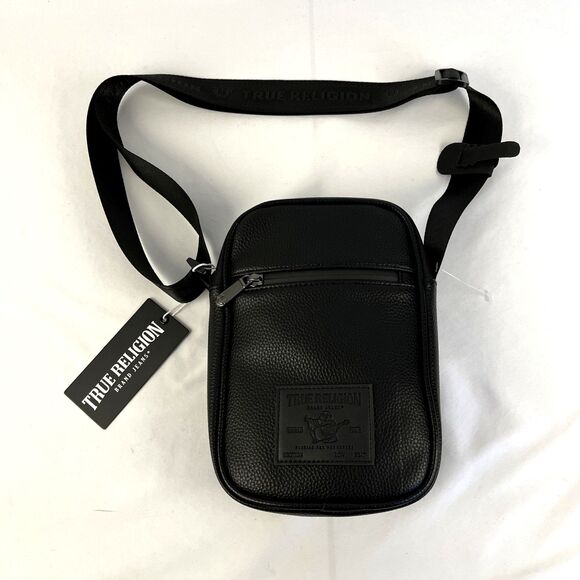 True Religion NEWAL Crossbody Purse Black Bag Pack Retro TR103990 NWT - Picture 1 of 6